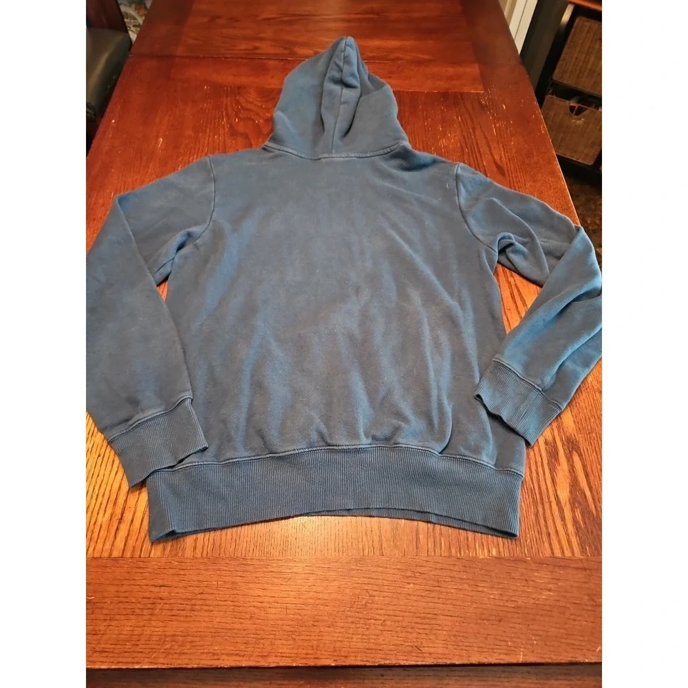 The North Face Half Dome Hoodie Mens Size Small Dark‎ Blue pullover (A449)